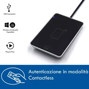 External Card Reader Ewent EW1053 Black