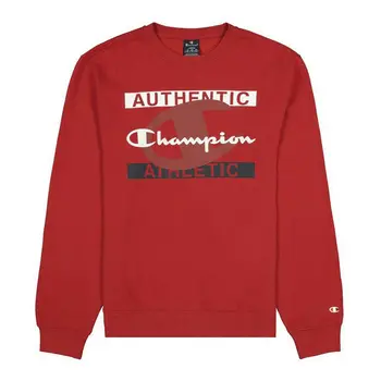 Men’s Sweatshirt without Hood Champion Authentic Athletic Red