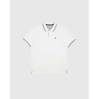 Men’s Short Sleeve Polo Shirt Champion CHAMPION POLO 220897 White