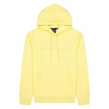 Men’s Hoodie Champion Script Logo Hoodie M Yellow