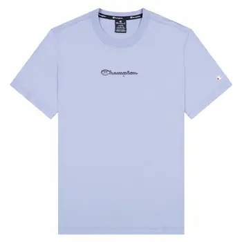 Short Sleeve T-Shirt Champion Crewneck M Purple