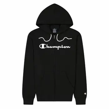 Men’s Hoodie Champion Hooded Full Zip Black