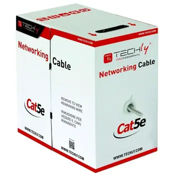 UTP Category 5e Rigid Network Cable Techly 025640 Grey 305 m