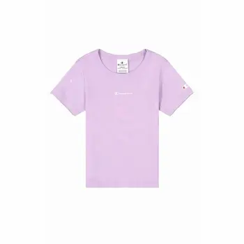 Child's Short Sleeve T-Shirt Champion Crewneck Lavendar