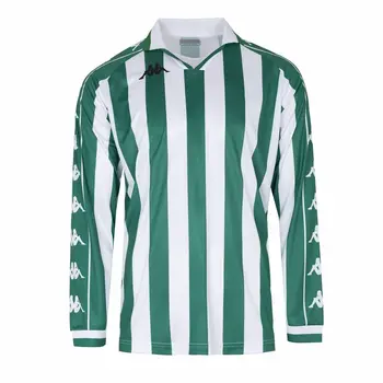 Men's Short-sleeved Football Shirt Kappa Onso White Green