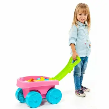 Building Blocks Moltó    20 Pieces Trolley Pink