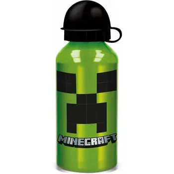 Bottle Minecraft Creeper Green 400 ml Silicone Aluminium