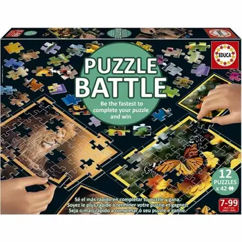 Puzzle Educa Battle Jr Natura 42 Pieces (12 Units)