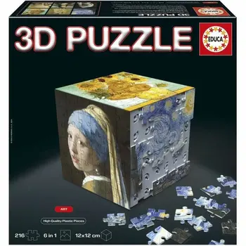 Puzzle Educa Arte en Cubo 36 Pieces 216 Pieces (6 Units)