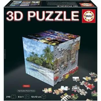 Puzzle Educa 3D 216 Pieces (6 Units)