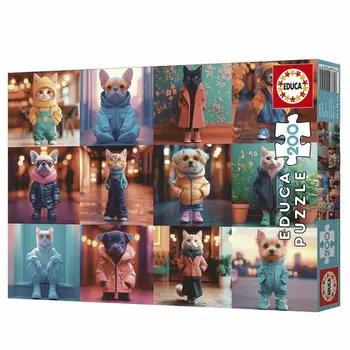 Puzzle Educa 20219 Fashion Animals 200 Pieces