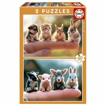 Puzzle Educa Baby Animals (2 Units)