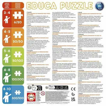 4-Puzzle Set Educa Dino Spidey (4 Units)