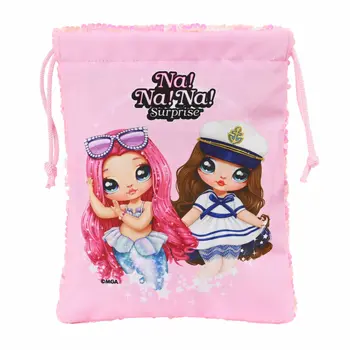 Backpack with Strings Na!Na!Na! Surprise Sparkles Light Pink 20 x 25 cm