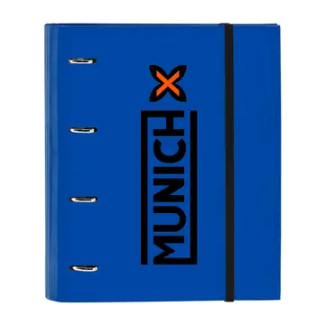 Ring binder Munich Submarine 27 x 32 x 3.5 cm Electric blue