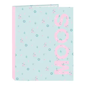 Ring binder Moos Garden Turquoise 26,5 x 33 x 4 cm