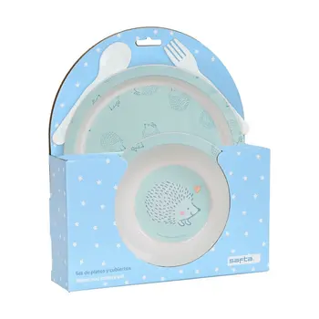 Children’s Dinner Set Safta Erizo Polyurethane (4 Pieces)