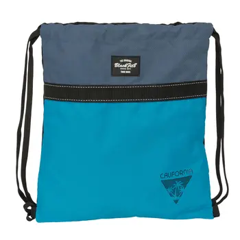 Backpack with Strings BlackFit8 California Blue Black 35 x 40 x 1 cm