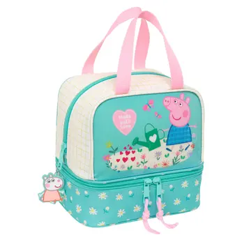 Lunchbox Peppa Pig Pretty flowers Yellow Mint 20 x 20 x 15 cm