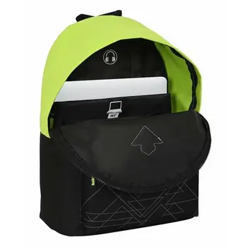 Laptop Backpack Real Betis Balompié   Black 31 x 41 x 16 cm