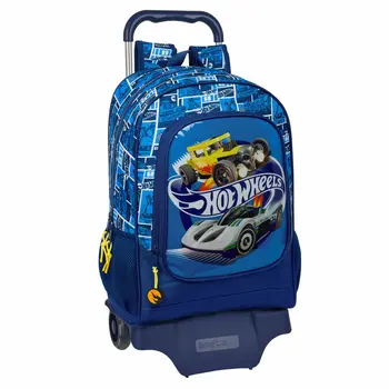 School Rucksack with Wheels Hot Wheels Sonny 32 x 42 x 14 cm