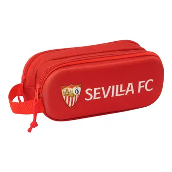 Double Carry-all Sevilla Fútbol Club Red 21 x 8 x 6 cm 3D