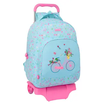 School Rucksack with Wheels Safta Bicicleta 32 x 42 x 15 cm