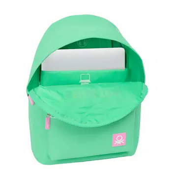 Laptop Backpack Benetton benetton Green 31 x 41 x 16 cm