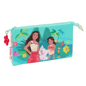 Triple Carry-all Vaiana Blue Beige 22 x 12 x 3 cm