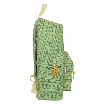 Laptop Backpack Mufasa Green Beige 31 x 43 x 13 cm