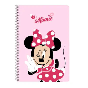 Ring binder Minnie Mouse Naive Pink A4 21.5 x 31 x 1 cm