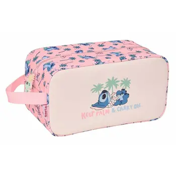Travel Slipper Holder Stitch Beach Pink 29 x 15 x 14 cm