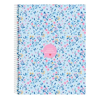Notebook Vicky Martín Berrocal Paraíso Blue Pink A4 120 Sheets