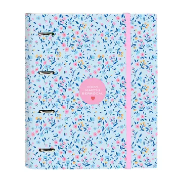 Ring binder Vicky Martín Berrocal Paraíso Blue Pink 27 x 32 x 3.5 cm