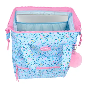 Laptop Backpack Vicky Martín Berrocal vmb Blue Pink 27 x 40 x 19 cm