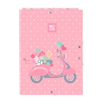 Ring binder Moos Passion Multicolour A4 26 x 33.5 x 2.5 cm