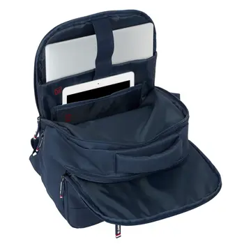 Rucksack for Laptop and Tablet with USB Output El Ganso Eclipse Navy Blue