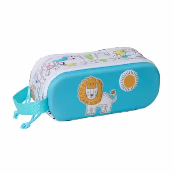 Double Carry-all Safta Blue White 21 x 8 x 6 cm 3D