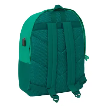 Rucksack for Laptop and Tablet with USB Output Real Betis Balompié Green