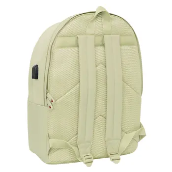 Rucksack for Laptop and Tablet with USB Output El Ganso Basics Beige