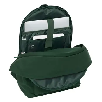 Rucksack for Laptop and Tablet with USB Output El Ganso Basics Green