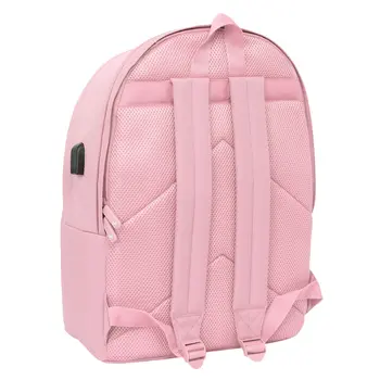 Rucksack for Laptop and Tablet with USB Output El Ganso Basics Pink