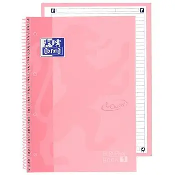 Notebook Oxford European Book School Light Pink A4 A4+ 80 Sheets 5 Pieces