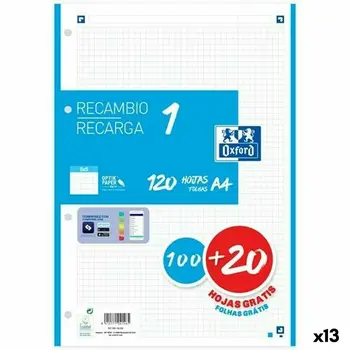 Grid sheets Oxford A4 120 Sheets (13 Units)