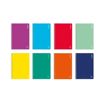 Notebook Pacsa Basic Multicolour Quarto 80 Sheets 10 Pieces