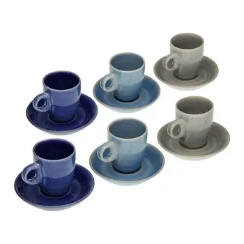 Piece Coffee Cup Set Versa Ceramic 12 Pieces