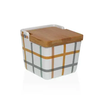 Salt Shaker with Lid Versa Peter Ceramic 8,8 x 8,5 x 8,8 cm