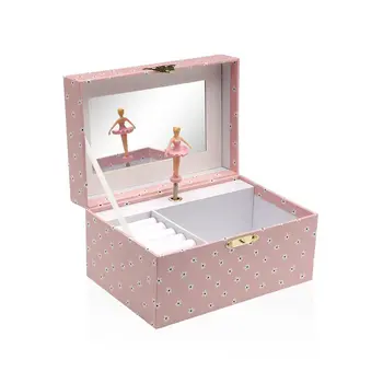 Jewelry box Versa Wood MDF Wood 12 x 10 x 18 cm