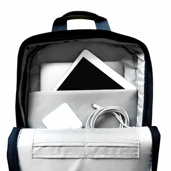 Laptop Backpack Silver Electronics 111721540199 Blue Black 16"
