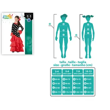 Children's costume Black Red Spain